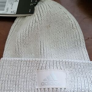 Adidas Cream Knit Beanie